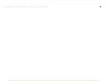 Tablet Screenshot of nzballet.co.nz